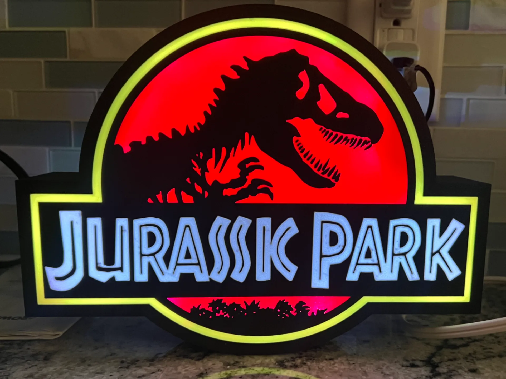 Luminária Jurassic Park
