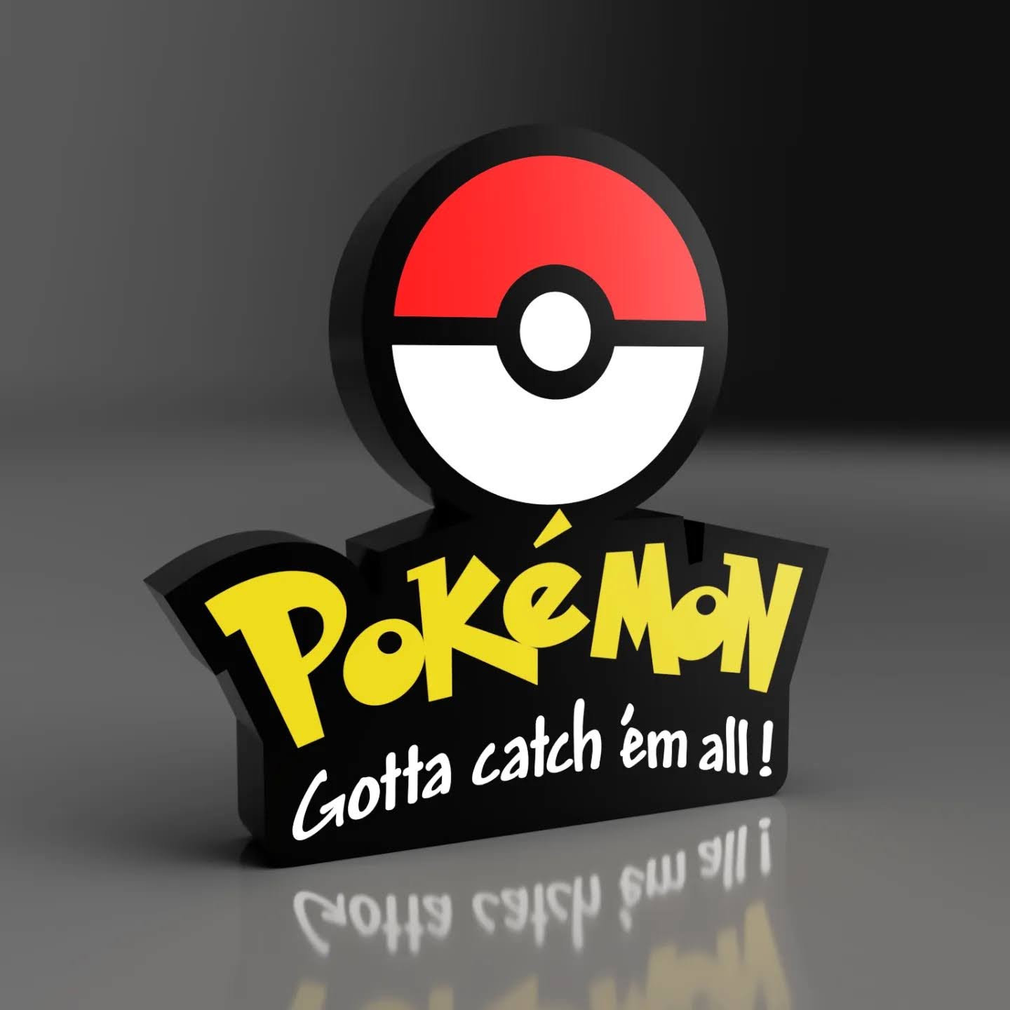 Luminária Pokemon Led